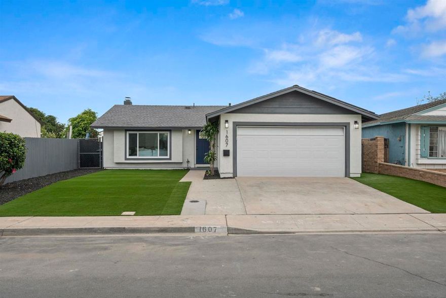 Don’t miss this beautifully remodeled gem in South San Diego! This turnkey home features brand-new vinyl plank flooring, fresh interior and exterior paint, and a stunning designer kitchen with shaker cabinets, quartz countertops, and modern finishes. All bathrooms have been tastefully updated with new vanities and fixtures, creating a clean, contemporary feel throughout. Conveniently located near parks, schools, and shopping, this home offers the perfect blend of comfort, style, and convenience—ready for you to move right in!