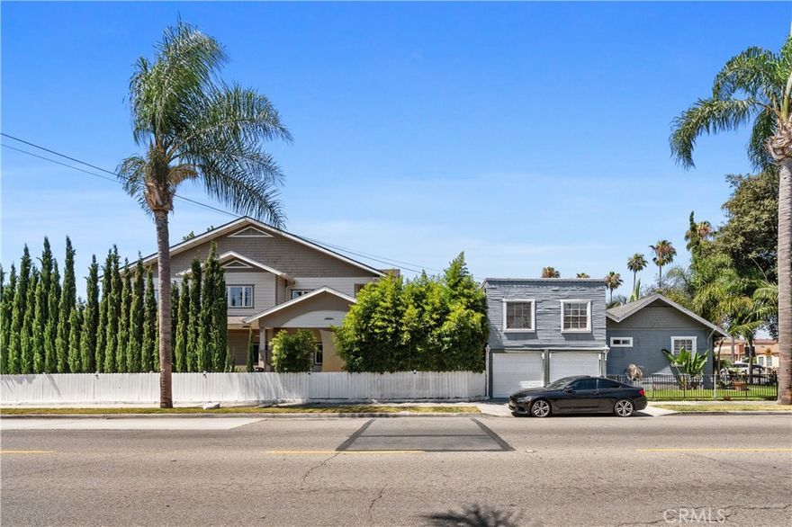 Don’t miss this exceptional chance to own two detached homes on one spacious lot in the heart of Santa Ana—each with its own address, separate entrances, and separate utility meters. Ideal for savvy investors, multigenerational living, or owner-occupants looking to offset their mortgage with strong rental income. The front home at 930 S Birch St is a charming 1912 Craftsman-style residence featuring 4 bedrooms and 3 bathrooms (originally 3 beds and 1 bath; additions are unpermitted) with approximately 1,072 square feet of living space. It is currently leased for $3,000 per month, offering immediate cash flow. The rear home at 403 W McFadden Ave was newly constructed in 2020 and offers 2,711 square feet of modern two-story living. It features 5 bedrooms and 5.5 bathrooms, along with a 541 square foot attached two-car garage and a 568 square foot covered patio ideal for outdoor entertaining. The home has been thoughtfully configured into multiple private living areas that collectively generate approximately $4,750 per month in rental income. One area is currently owner-occupied, with the rest of the property divided into three separate sections, each rented to long-term tenants. Together, the homes bring in a combined gross rental income of approximately $7,750 per month, with potential for further upside. Located near MainPlace Mall, Santa Ana Zoo, Bowers Museum, and the thriving Downtown Arts District, this unique property also offers quick access to the 5, 22, 55, and 57 freeways—making commuting throughout Orange County convenient. With strong rental income, modern construction, and classic character, this versatile property is a rare find perfect for investors, multigenerational buyers, or anyone seeking long-term flexibility and value.