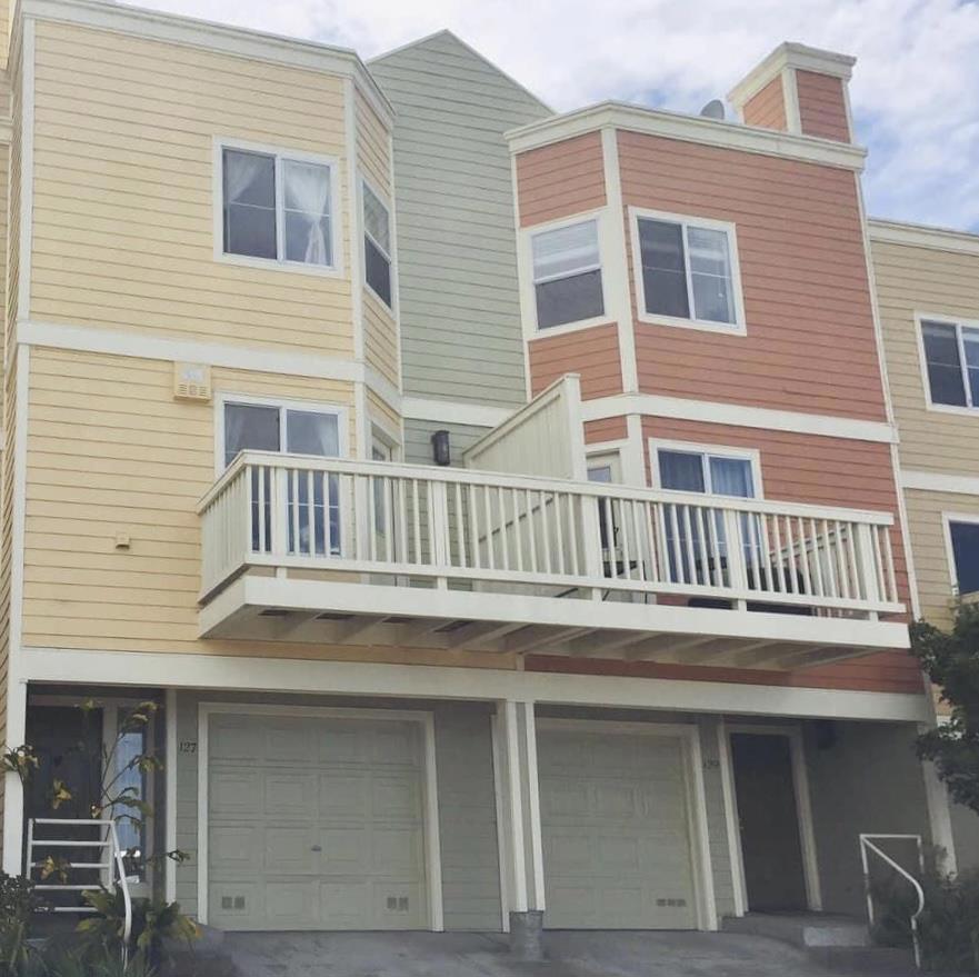 Amazing Views of Bay and City Lights!! Beautiful 2 Story condo with spectacular views of the Bay/Bay Bridge. Quiet street high above India Basin Shoreline and Shipyard Waterfront. Sunny weather and a quiet cul-de-sac location makes this home an ideal getaway, that you call home. Open living room and dining room combo with fireplace. Updated kitchen and 1/2 bath on main level with front view deck and sunny rear patio. Hardwood floors throughout. 2 bedrooms up with updated full bath that includes a spacious waterfall shower, tub and floating vanity. In-unit W/D. 1 car garage w/int access. Pet-friendly. Easy access to 101/280 and bus line 1 blk away. 5-minute drive to UCSF, Dogpatch, Potrero Hill, Mission, and Bernal Heights. - Small Cat/Dog allowed with pet deposit. - Water and sewer included in rent. Tenant responsible for all other utilities.