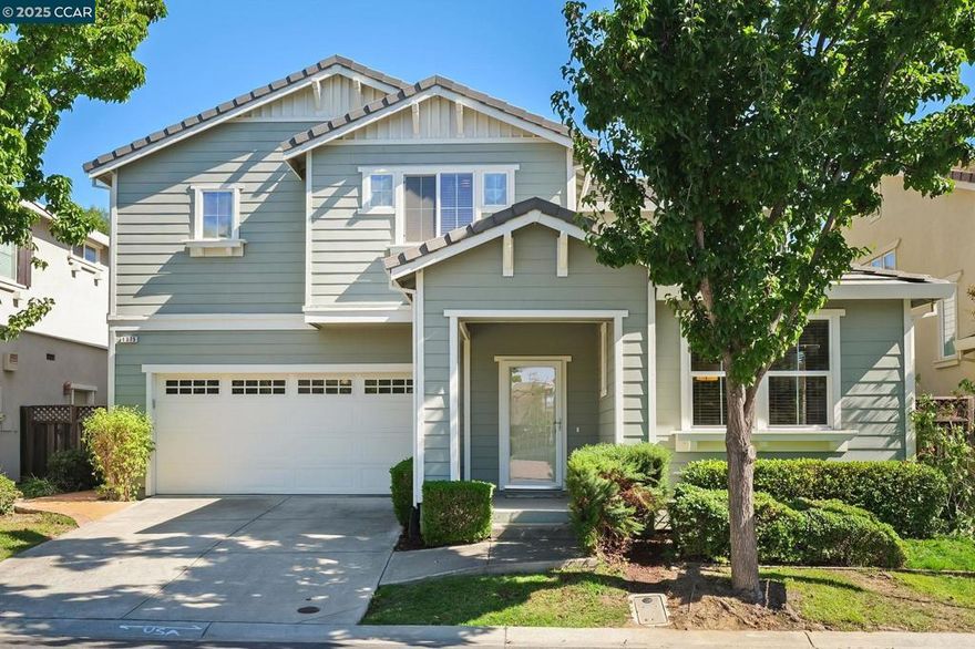 Beautifully updated home in the Rose Gate community of Livermore with 3 bedrooms, 2 ½ bathrooms, large loft area which is a 4th bedroom option, gourmet eat-in kitchen with island, cherrywood cabinets, stainless steel appliances, built-in bar area with 2 mini refrigerators, windowed cabinets with tasteful lighting leading to the family room with fireplace and access to backyard with pavers, covered patio with shades and fan, sink, refrigerator and lawn area with play structure. Engineered wood flooring in Family room, living room and dining room. Large primary bedroom with ceiling fan, walk-in closet and separate soaking tub and stall shower. Home offers large 2 car garage and is located at the end of the street, on the east side of Vasco road and close to shopping, dining, schools and freeway access. Open Sunday 10/12 1pm - 4pm.
