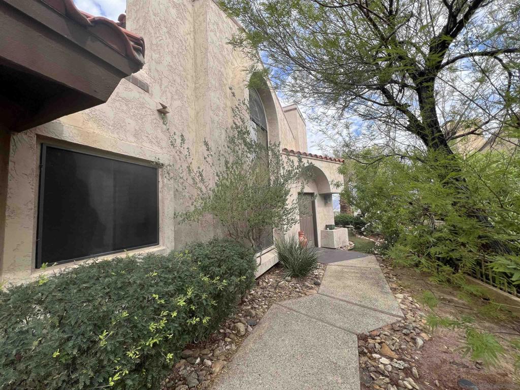 This unit has wonderful views of the surrounding mountains. Majestic back yard views with delightful patios that have excellent views and fine trees. 3BR 2BA 2car garage, 20 owned solar panels. End unit elevated above the adjacent neighboring unit for more privacy. High ceilings, breakfast nook, and dining room with build in cabinets and 3 arched windows above the room. Wooden fireplace mantle in the large open living room with large window in sitting area and sliding door to back patio. Borrego Springs is one of only a handful of International Dark Sky Communities in the world. Borrego Springs is located in the low desert unincorporated area of northeastern San Diego County. Borrego Springs is a winter resort destination and we welcome the "snow birds" who arrive from colder climates to warm up during the winter. Borrego Springs is less than a 2 hour drive from San Diego or Palm Springs. Borrego Springs is a village within a park, completely surrounded and protected by the Anza-Borrego Desert State Park with over 660,000 acres. This desert community is miles away from the nearest stoplight. The slower uncomplicated pace and the scenic beauty, add to your rustic, authentic, desert experience. It is a special place, in all seasons. Activities include, nature walks, off-roading, hiking, biking, watching the wildlife, photography or star gazing. Borrego Springs is a growing cultural and artistic center fueled in part by our truly outstanding modern library and all the programs and computer services it offers our community. And there is the amazing County park with tennis and basketball courts, dog parks, children’s play areas, work out areas.