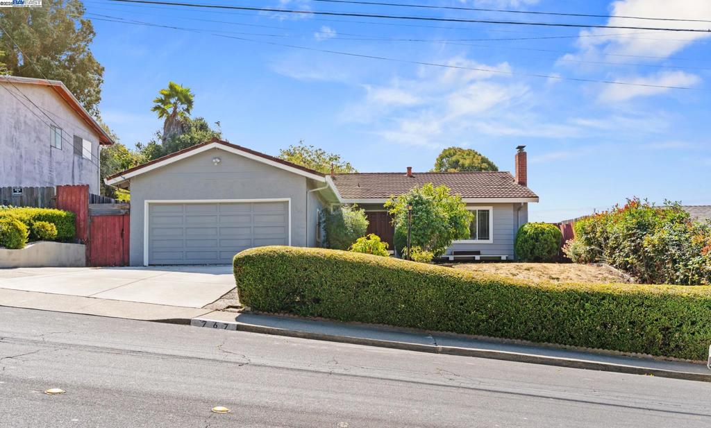 LARGE, LOVINGLY-MAINTAINED and AFFORDABLE! This Spacious 2,234 Sq.Ft. 3-Bedroom, 3-Bath, Home on an 8,280 Sq. Ft. Lot has lots of room, is in great condition, and is filled with natural light. The Upgraded KITCHEN, With Solid GRANITE COUNTERS, both Maple and Glass-Fronted Cabinets, is Illuminated by a Large Overhead Skylight and Recessed Lights, is Open to a comfortable Dining Room on one side, and to a Formal Dining Room on the Other Side. The FORMAL LIVING ROOM Features a TRAVERTINE MARBLE FIREPLACE and Large Windows Overlooking the Front Yard and Distant Hills With Eucalyptus Trees. A Large, Airy Informal Family Room In The Rear Is Used As A Home Office and Guest Bedroom. It Has A High Open-Beam Ceiling, Recessed Lights And Large Windows, With FRENCH DOORS Opening To A Paved Back Yard With A Picnic Area And Built-In Brick Barbeque. The LAUNDRY is in the converted garage. MAJOR UPGRADES Include Solar System, 125 Amp Electrical Panel, 50-Year Decra Steel Tile Roof, Forced Air Furnace. Easy Access To Hwy 80, Schools, and Shopping.