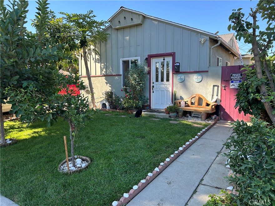 This is a permitted garage converted into an ADU. Ready to move in...Private entrance with front grassy yard.  One car parking on driveway.  Located in a quiet residential neighborhood.  Water, electricity, gas and trash included in monthly rent.  Granite counter tops in kitchen, spacious bedroom with own closet,