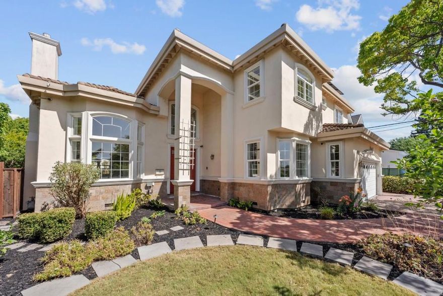 Welcome to 1024 Cynthia Lane, San Jose.  This spacious 6-bedroom, 4-bathroom home offers approximately 3,639 sq ft of living space on an 8,085 sq ft lot. Built in 2004, the property is in the desirable West San Jose neighborhood within the Dilworth Elementary, Miller Middle, and Lynbrook High School. Entry features double front doors, a marble-tiled foyer, and a sweeping staircase. The main level includes a formal living room with fireplace, a dining area with built-in buffet, a family room with recessed lighting and backyard access. The kitchen is equipped with granite countertops, walk-in pantry, and S/S appliances. 2 bedrooms and a full bath are located on the ground floor. Upstairs features 4 additional bedrooms, including a large primary suite with walk-in closet. One upstairs bedroom includes an ensuite bathroom with soaker tub. A full hallway bath with dual vanities and shower over tub serves the remaining bedrooms. Additional features include dual HVAC systems, Nest thermostat, Ring doorbell, and upstairs laundry with washer, dryer and utility sink. The backyard includes a paved courtyard, awning, raised vegetable beds, and a large variety of fruit trees. Easy access to Lawrence Expressway, Hwy 17, and Hwy 85.