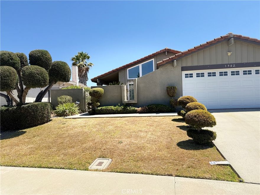 Welcome a charming single story home tucked away on a quiet cul-de-sac in the desirable Shadow Oaks area of West Covina. This 3 bedroom, 2 bath residence offers 1,372 sqft of comfortable living space with fresh interior paint in the living room, bedrooms, and baths. The open concept modern kitchen connects seamlessly to the dining and living areas, while the family room with a cozy fireplace and soaring ceilings creates a spacious, inviting atmosphere. The master suite provides comfort and privacy. Step outside to enjoy a private backyard with serene mountain and city light views, a covered patio, and mature fruit trees; perfect for relaxing or entertaining. A lovely courtyard and well manicured front yard add to the home’s curb appeal. Located near greenbelt walkways, parks, shopping, and schools, with no HOA, this home is move-in ready! 

(Photos coming soon!)