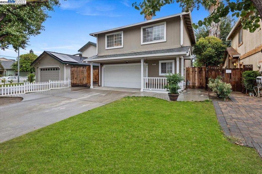 Price Improvement! Now offered at $599,000 with seller-provided new carpet for the buyers — incredible value for this Tracy home!  Welcome to 60 W South Street — a beautiful move-in-ready home offering comfort, style, and convenience in the heart of Tracy. Step outside to your very own private backyard retreat, complete with a covered patio ideal for relaxing evenings, weekend BBQs, or effortless entertaining.  Inside, the spacious living room features vaulted ceilings and a cozy fireplace, creating a warm and inviting atmosphere. The open-concept kitchen offers stainless steel appliances, ample counter space, and a generous dining area perfect for everyday meals or gatherings. A convenient indoor laundry room and direct access to the attached two-car garage complete the main level.  Upstairs, you’ll find three well-appointed bedrooms and two full bathrooms, including a comfortable primary suite with double sinks and a sleek stand-up shower.  All this, just minutes from downtown Tracy, restaurants, shopping, parks, and local transit stations for easy commuting.  A wonderful opportunity to own a thoughtfully maintained home in a prime Tracy location!