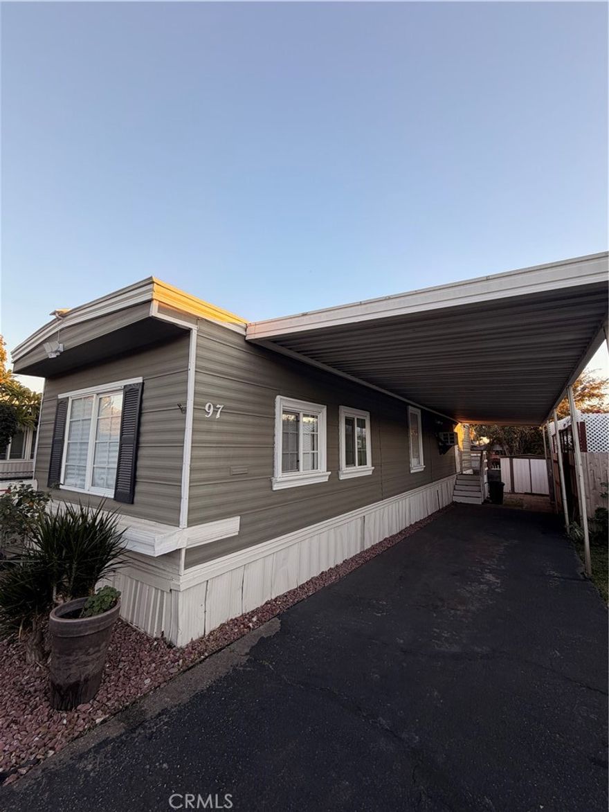 LOCATION LOCATION LOCATION!!!!! Newly remodeled unit inside a nice tranquil park. Do not pay the high rents of Rancho Cucamonga, and enjoy all the luxurious of having proximity to shopping centers and eateries all in walking distance. Park has a nice pool and common room which users can use for any event they should desire. Unit has its own washer and dyer hook ups along with 2 sheds for all your storage needs. New flooring, new kitchen, redone roof and nice porch to hang out and relax both in the morning and evening. Seller wants this home sold before end of the year.