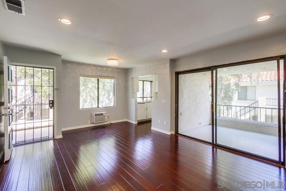 Available Now! Condo is an Upstairs unit...Water and Trash Paid for...No street Noise...Recently renovated 2 bed/2 bath condo features freshly painted interior, engineered/Laminate wood-type floors throughout, Washer and Dryer inside, walking distance to stores, library, schools, and bus stops. Complex offers Pool and Spa. Don't miss this one!