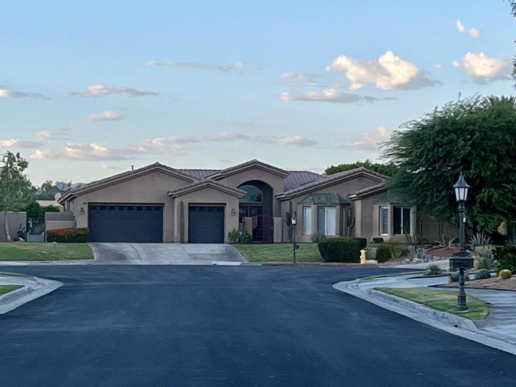 ONE YEAR LEASE AT $7900.00- This 4 Bedroom home with s is nearly 4000 square feet and is a resort-style home located at the end of a super quiet cul-de-sac in a prestigious gated community of Victoria Falls in Rancho Mirage. Total privacy is assured as the property is surrounded by 8 ft walls. Complete open floor plan as you enter this beautifully decorated home with new furniture, appliances, and TVs. The complex offers Pickleball & tennis & basketball courts. The large majestic palm trees provide a nice backdrop along with the views of the San Jacinto Mountains. This grand property boasts 3 large bedrooms and a large private office, modern kitchen with a big island, an open-plan living and family room with a fireplace. Play Ping-Pong or Billards, massage chair, listen to CD's from the big collection, read a book from the collection, Relax in the private backyard under the shade of a tree in the oversized swing chair. Take a dip in the property's oversized swimming pool with a diving board or lounge on a chair working on your tan. BACKYARD The 15000 sq ft grassed backyard will make you feel like you are at your own private 5-star resort for less money! The north west facing yard provides year round sun throughout the day while orange, grapefruit, tangerine, black berries and lime trees provide an abundance of fruit. 4 BR - 3 with King size beds, 4th is an office. MAY CONSIDER LESS THAN 1 YEAR. CALL FOR SEASONAL RATES