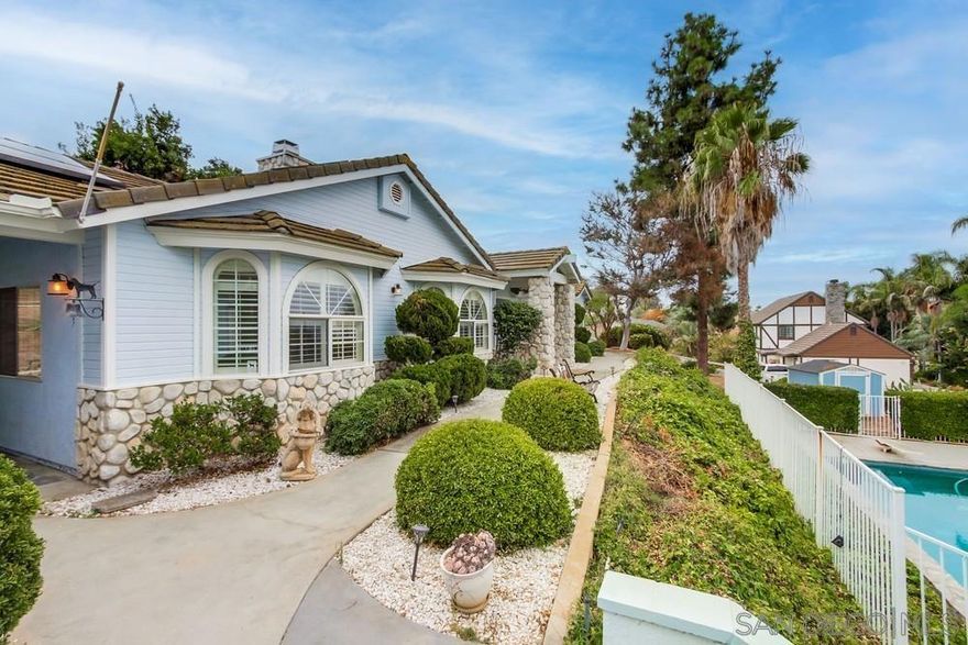 First time on market in over 20 years.  This gated 1.1 acre paradise offers park-like grounds and endless possibilities. Enjoy an inviting pool with views from upper deck, perfect for relaxing or entertaining. The home features newer flooring throughout, remodeled primary and secondary bath, and a spacious built-in closet that could double as a bonus room. Amazing living spaces include a formal living room with fireplace, a comfortable family room,  Plantation shutters, French doors to back yard. Detached finished structure- previously used as a den/home office. No HOA's, no Mello-Roos, macadamia nut trees, lemon and perssimon trees. Peacful and Private location sits off Hutchison- truly a must see property!  First time on market in over 20 years.  This gated 1.1 acre paradise offers park-like grounds and endless possibilities. Enjoy an inviting pool with views from upper deck, perfect for relaxing or entertaining. The home features newer flooring throughout, remodeled primary and secondary bath, and a spacious built-in closet that could double as a bonus room. Amazing living spaces include a formal living room with fireplace, a comfortable family room,  Plantation shutters, French doors to back yard. Detached finished structure- previously used as a den/home office. No HOA's, no Mello-Roos, macadamia nut trees, lemon and perssimon trees. Peacful and Private location sits off Hutchison- truly a must see property!