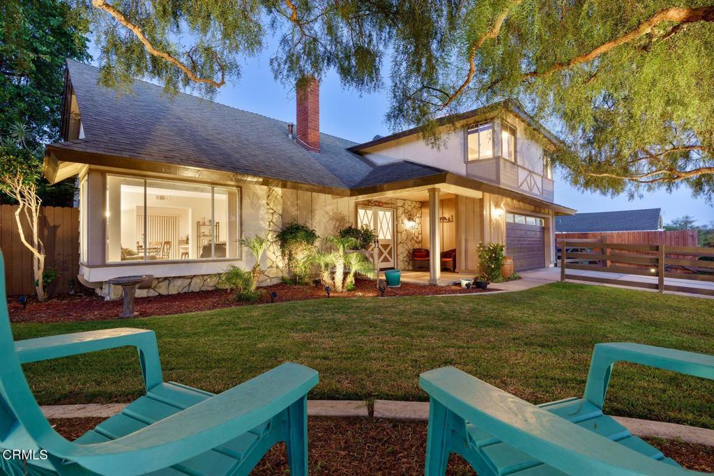 This spacious and sunlit ranch-style home blends the charm of country living with the convenience of one of Ventura's most desirable neighborhoods. A classic ranch rail fence and mature California Pepper trees frame the front yard, creating a welcoming, pastoral feel.Located just 1/4 mile from scenic Arroyo Verde Park and less than 1/2 mile from both Foothill Technology High School and Ventura College, this Upper College home offers easy access to top local amenities while maintaining a peaceful, residential atmosphere.Enjoy stunning ocean and mountain views from this expansive 5-bedroom, 3-bathroom home. A thoughtful 2006 addition includes a generous bonus room above the garage and an additional downstairs bedroom--ideal for a media room, mother-in-law suite, or home office.The oversized backyard is a lush retreat, featuring avocado trees, citrus trees, tropical plants, and flowering blossoms--perfect for relaxing, gardening, or outdoor entertaining. The property also offers convenient RV parking and a customized shed equipped with shelving and power, ideal for storage, hobbies, or a workshop.Whether you're lounging in the backyard, gathering in the spacious living areas, or enjoying the coastal breeze, this property offers the perfect blend of comfort, space, and location. Don't miss this rare opportunity to own a view-filled retreat where everyone in the family can enjoy a bedroom of their own.