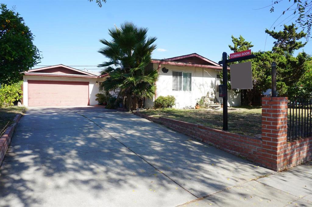 Fantastic move in ready home with lots of upgrades. Fully remodeled kitchen with granite counter tops, gas stove and stainless steel appliances. Terrific starter home! Very cheery inside! Garage converted to a beautiful work space/office not included in sqft and additional 3rd bathroom. Enjoy a home business opportunity. Permit status TBD. French doors lead out to a backyard with lots of space! Stamped concrete patio and a delicious fig tree, lemon tree and more!