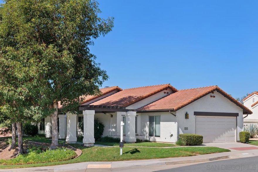 Welcome to this charming single-story home in Oaks North — a vibrant 55+ community known for its peaceful setting and active lifestyle. This beautifully maintained 3-bedroom, 2-bath residence sits on a desirable corner lot and offers a spacious 2-car attached garage with extra storage space. Step inside to find a light-filled floor plan designed for easy living and comfort. The inviting backyard is a gardener’s paradise — a true sanctuary filled with lush landscaping and tranquil spaces perfect for relaxing or entertaining. Enjoy all that Oaks North has to offer, including community amenities, scenic walking paths, and a friendly neighborhood atmosphere.  Don’t miss this rare opportunity to own a slice of paradise in one of the area’s most sought-after active adult communities.  What is also great about this property is you only have one neighbor next to you it's a corner lot.