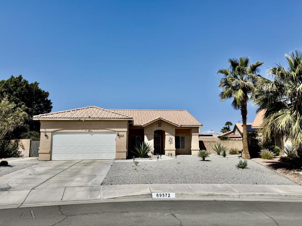 Beautifully remodeled home in the desirable neighborhood of Century Park! Home offers a light and bright open floor plan with 3 bedrooms, den and 2 baths. Newly renovated kitchen features white cabinetry, breakfast bar, pantry, quartz counter tops and newer appliances. Primary suite offers a large tiled walk in shower and dual vanity. Ceiling fans throughout. Living room features high ceiling and a tiled gas fireplace. Tiled flooring throughout. 2 car garage with new opener and storage racks. Additional features include; exterior gutters, newer furnace and Aqualink mobile app for the pool controls. Low maintenance Desert Landscape. Private backyard offers covered outdoor dining area, built in BBQ with a seating area, refreshing pool and spa. Walking distance to neighborhood park. Located close to shopping, restaurants, and freeway. No HOA fee!