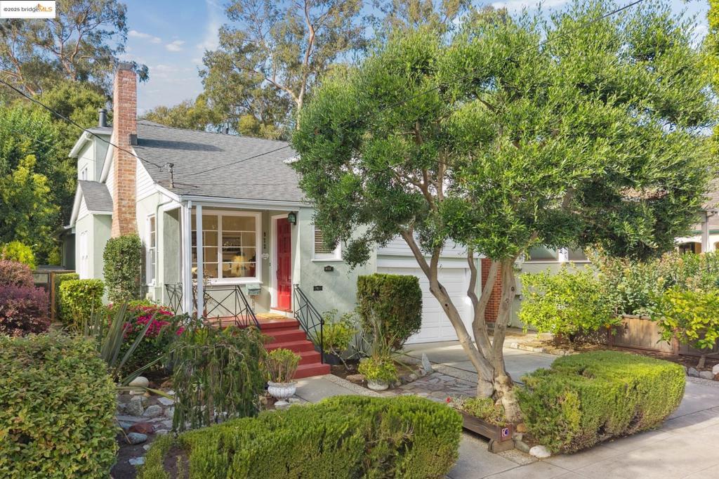 You will fall in love with this magical creekside Estudillo Estates home. From the moment you arrive, this home greets you w/ a handsomely landscaped front yard & architectural details that you simply don’t find anymore. Inside, striking cubed parquet oak floors w/ a three-dimensional effect set the tone for quality & craftsmanship. 3 bedrooms, 2 bathrooms, a common room + a versatile bonus room provide lots of space to roam. Features include: an open concept living room/dining room, modern lighting throughout, a spacious primary suite w/sunny sitting room, generously sized secondary bedrooms w/ample storage, a family room w/ built-in seating, fireplace & views of the creekside setting. The bonus room downstairs is perfect as an office or flex space. Utility room with a sink has a unique history—as both a bathroom and a darkroom. Earthquake retrofitting. An attached garage. All of this with your own private backyard abutting San Leandro Creek. Spend your mornings on the back deck having your coffee while taking in the natural setting or invite friends over for a bbq. With a plethora of shops, cafes, restaurants, the library, the farmer's market, BART, the 580 & 880 freeways & Lake Chabot's trail system all nearby, you will know why this location can't be beat. Come see!