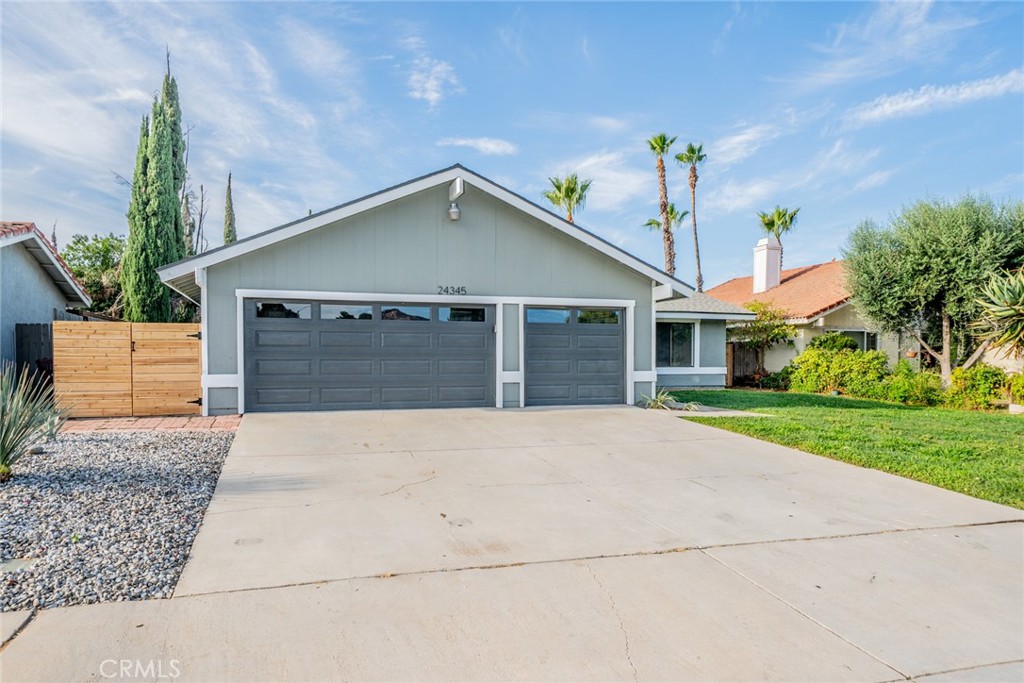 Welcome to your perfect One story POOL HOME in the city of Moreno Valley with an amazing floor plan and upgrades! Perfect blend of style and comfort, this home is ready to create lasting memories. Four spacious bedrooms and two beautifully updated bathrooms, all situated on a generous 7,405 sq. ft. lot. The family room has a cozy fireplace with natural lighting creating a warm and inviting atmosphere. The home showcases an amazing Tile flooring for a sleek modern look and , fresh interior and exterior paint, new ceiling fans, and recessed lighting....Bathrooms updated with new vanities and modern shower for a contemporary touch the kitchen boasts freshly painted cabinets, new quartz countertops, a stylish tile backsplash, and all-new stainless steel appliances, sink, and fixtures... . . NEW Side Gates.. That's not all, this home has a nice Front and backyard landscaping with a beautiful swimming pool with a patio to relax, entertain guests, and host family barbecues; perfect for the summer. Attached Three car garage This property is close to school, shopping, restaurants, and easy Fwy access. This is the one you've been looking for, come see for yourself.