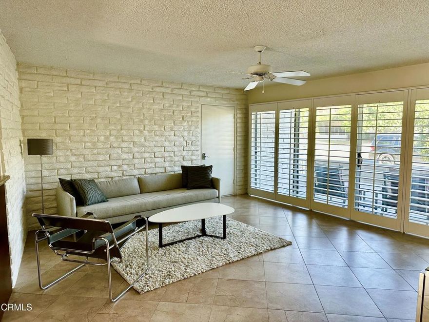 Beautifully Renovated Mid-Century Modern Home in 55+ Community!aTurnkey furnished 2BD/2BA in the sought-after Desert Braemar community of Rancho Mirage. This rare, first-floor, light-filled, updated unit features custom cabinetry, granite countertops, stainless steel appliances, recessed lighting, tile flooring, and plantation shutters throughout. Energy-efficient windows and sliders open to a spacious patio with mountain viewsa"perfect for relaxing or entertaining.Desert Braemar is a low-density 12+ acre stock cooperative, known as the 'hidden gem of the desert.' Enjoy resort-style amenities: pool/spa, gym, clubhouse w/ kitchen & terrace, tennis, pickleball, putting green, lawn bowling, shuffleboard, library, workshop, and on-site manager (M-F).Monthly co-op fee includes: water, sewer, trash, all amenities, Spectrum high-speed internet & cable (incl. HBO/Showtime), exterior maintenance, and property taxes.Stock Cooperative Ownership: Cash only purchase. Each owner receives a stock certificate granting exclusive rights to a specific unit.aDon't miss this move-in ready opportunity in a classic mid-century setting!