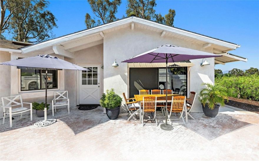 ZONED WITH SAN JUAN CAPISTRANO PLANNING SECTOR A-1, the property supports a wide range of uses: general retail, business or medical offices, food and lodging, senior apartments, or a private residence. Conditional uses include a veterinary clinic or interior design studio, making it ideal for professionals, creatives, or entrepreneurs looking to live and work from one inspiring location.  



This distinctive 0.34-acre property offers an ideal blend of lifestyle and flexibility—perfect for those seeking a unique live/work setting. Nestled in a peaceful location with sweeping views of the valley and city lights, it’s also just a short walk to local shops and restaurants, and a quick bike ride to Doheny Beach.

The home itself features soaring exposed beam ceilings, a brand-new stovetop, updated bathroom fittings, and an outdoor shower. The exterior living space is equally inviting, with a tranquil fountain and a real wood-burning fireplace—perfect for quiet evenings or casual entertaining.



Private showings by appointment only. Please do not enter the lower gate or property without prior coordination.