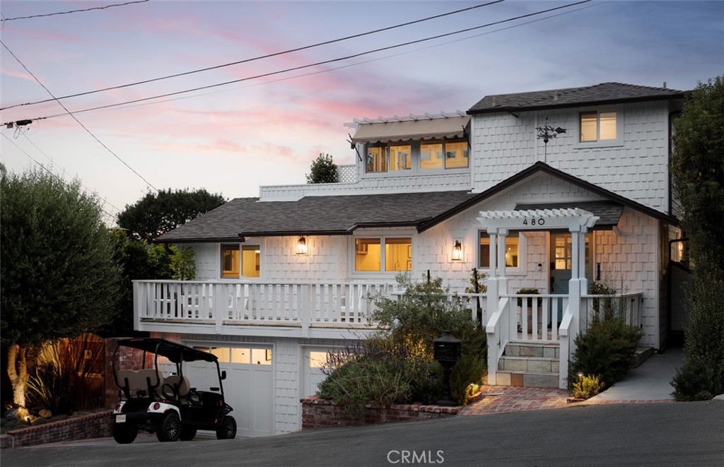 Welcome to this beautifully revitalized Laguna Beach cottage, situated at the tranquil end of a private cul-de-sac in picturesque Woods Cove. This exceptional home features comprehensive upgrades, new air conditioning and a range of modern enhancements for the ultimate in comfort and style.
Inside, the open-concept design is filled with natural light, featuring hardwood floors and a cozy fireplace. Views of greenery through all of the windows serve as a private escape. The gourmet kitchen is equipped with high-end appliances, quartz countertops, and a farmhouse sink, making it a culinary delight.
Recent upgrades feature termite work, foundation and drainage repairs, and a fully serviced tankless water heater. The garage has been redesigned to include a new laundry area, with plumbing updates and custom-built features like a new mantle and shelves. Modern living is enhanced with a new Sonos system and security cameras.
Freshly painted throughout, with updated landscaping and a new sprinkler system, the home is both functional and beautiful. Designer touches like a Rohl Sink Faucet and Rejuvenation Brass Knobs add a touch of luxury.
The outdoor patio offers a perfect setting for entertaining, with lush landscaping and a BBQ area. The luxurious primary suite upstairs includes a spa-like bathroom and a private deck with stunning ocean views, providing a serene escape. A guest suite and a spacious two-car garage with epoxy floors complete this exceptional property.
Experience the quintessential beach-town lifestyle in the heart of Laguna Beach, with easy access to dining, shopping, and entertainment. Enjoy elevated coastal living at its finest.