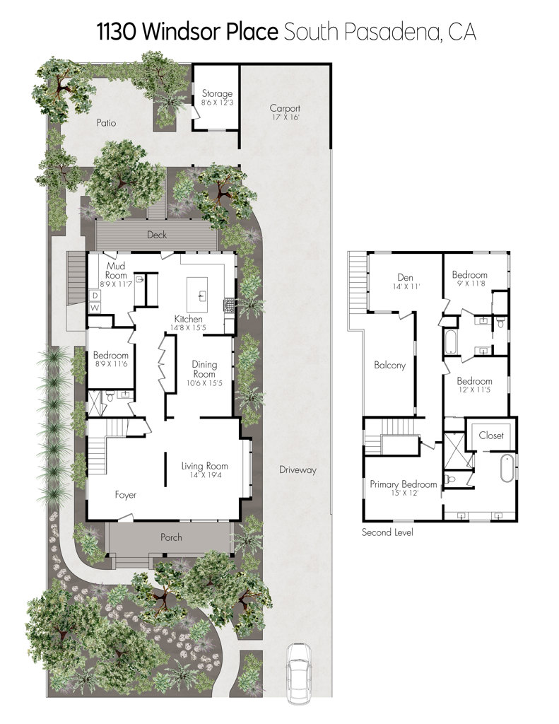 Located in the South Pasadena Library District, this 1908 Craftsman has been beautifully updated and renovated for contemporary living. Flooded with natural light and featuring engineered wood floors throughout, the home offers a warm and inviting atmosphere and a wonderful flow for entertaining. The formal living room showcases abundant windows and a charming built-in window bench while the formal dining room features a vintage-style built-in hutch - ideal for displaying china or treasured keepsakes. At the heart of the home is the stunning new kitchen, blending style and functionality with custom white oak cabinets, elegant quartz countertops, and top-of-the-line Thermador appliances. A large center island with breakfast bar provides ample prep space and casual seating, while additional built-in storage keeps everything beautifully organized. A downstairs guest bedroom offers flexibility for visitors, multigenerational living or a home office, and is served by a ¾ bathroom featuring a stall shower. The oversized laundry room includes beautiful cabinetry, a built-in desk area, and utility sink. Upstairs, the primary suite is a private retreat, complete with a spa-inspired bathroom featuring dual sinks with separate vanities, large stall shower, soaking tub, and luxurious finishes. Two additional bedrooms share a beautifully updated full bath with dual vanities and a cozy seating area – perfect as upstairs family room, den or home office. Close to South Pasadena schools, Metro station, and Mission District restaurants and shopping.