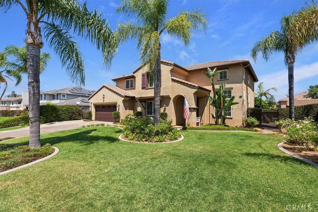 Resort Style Living in Orangecrest! This beautifully updated 5-bed, 2.5-bath, 2,938 sq. ft. home features a main floor bedroom, 3 car tandem garage, and ceramic wood plank flooring. Recently remodeled kitchen with quartz counters, large island, and upgraded KitchenAid appliances. Remodeled baths, crown moldings, and fresh paint throughout. Spacious primary suite with a large walk in closet. The backyard is an entertainer’s dream with a detached patio cover, built-in BBQ, park-like landscaping, and a sparkling pool & spa with rock waterfall. Large side parking area for toys or RV. Walking distance to some of Riverside’s finest schools!