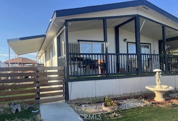 Property you cannot Pass Up! Your 3 bedroom plus 2 bath Fleetwood Mobile Home awaits. Great floor plan with spacious living room area and the kitchen centrally located. This mobile home is in a great location. The amenities here are quite nice which includes a pool and Clubhouse. With 1248 sq. ft. and a 2000 year built you can live very comfortable. Grocery stores and restaurants are close by for your convenience. Freeway access to the 14 also is nearby. This park is family friendly and anyone can be a resident.