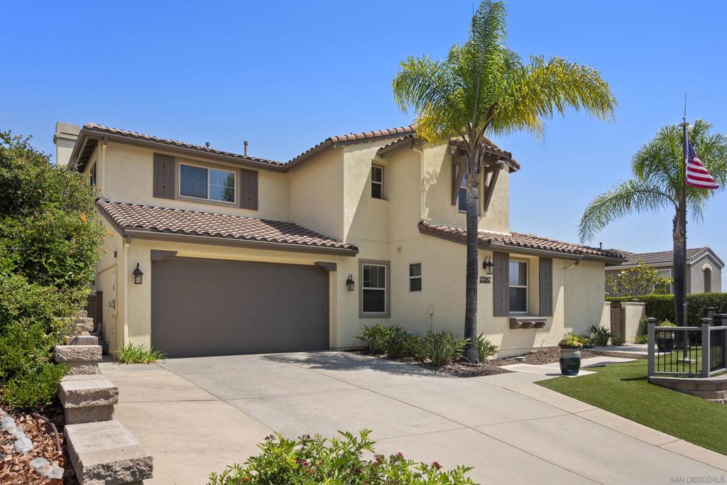 PRICE IMPROVEMENT! Get ready because homes like this one don't come on the market often! Located in gorgeous west Santee near Mission Trails Regional Park, this stunning property has it all: generous living space with 2nd primary bedroom; fully paid solar; low-maintenance landscaping; no immediate neighbors behind; and a functional floor plan. Warm and welcoming with its lovely wood finishes, this residence exudes pride of ownership throughout. You'll love the huge chef's kitchen with stainless appliances, a double oven, gorgeous counters, and more cabinets than you could fill! Dine in your eat-in nook or in the formal dining room, or maybe you want to make use of the outdoor kitchen with its built-in grill? The sizable den with a built-in desk makes working from home a breeze, and the 2nd primary bedroom will make guests feel like they are at a resort with their own separate quarters, ensuite bath, and adjoining courtyard. Plus, the home's Rhinoshield paint, hardscaping, and turf will keep this low-maintenance property looking sharp for years to come. This one won't last, so come see before it's gone!