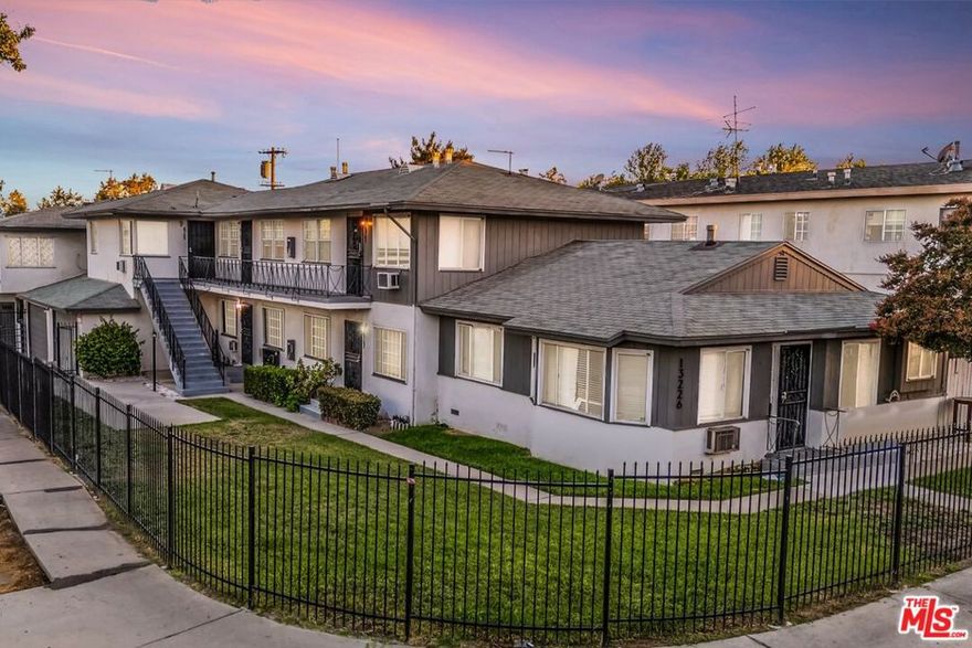 *Financial Metrics* - 5.06% in-place Cap Rate with potential to reach 6.63% post-ADU conversion and 17.51% average annual return, 7.58% pre-tax cash flow . *Property Features* - 8 units with 3 current vacancies, completed seismic retrofit, and potential for 3 additional ADUs. *ADU Potential* - 2 ADUs are RTI, and there is potential to add a third ADU. *Location Benefits* - Centrally located near the NoHo Arts District, Red/Orange Metro Line, and upcoming mixed-use developments. *Capital Improvements* - New paint, electrical panels, breakers, security cameras and landscaping, over $100K in capital expenditures. *Walk Score* - Very walkable neighborhood with a 72 Walk Score--most errands can be done on foot.