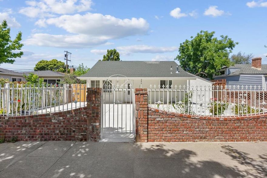 Introducing this remodeled home, gracefully situated on an expansive 6,000 sqft lot in the highly sought-after Friendly Acres neighborhood of Redwood City. Nestled on a picturesque tree-lined street, this location offers an array of amenities, including an eclectic mix of restaurants, charming shops, parks, & rec areas. Additionally, the area provides access to sought-after schools, making it ideal for families.Elegantly designed with both comfort and convenience, this home boasts a bright and airy living room, perfect for relaxation and entertainment. The formal dining room is ideal for hosting intimate dinners and gatherings. The heart of the home is the spacious, updated kitchen, which features sleek quartz counter tops, custom-built cabinetry, and stainless steel appliances. A dedicated laundry room adds to the home's practicality and ease of living. The home features 2 cozy bedrooms, 1 bathroom, & a bonus room. This house has an  expansive front yard, offering ample space for additional parking or creating a charming sitting area on your porch. The generous large backyard is perfect for hosting outdoor activities like BBQs or providing extra storage. Minutes away from Silicon Valley, the property is near downtown Redwood City making this location a great choice for families.