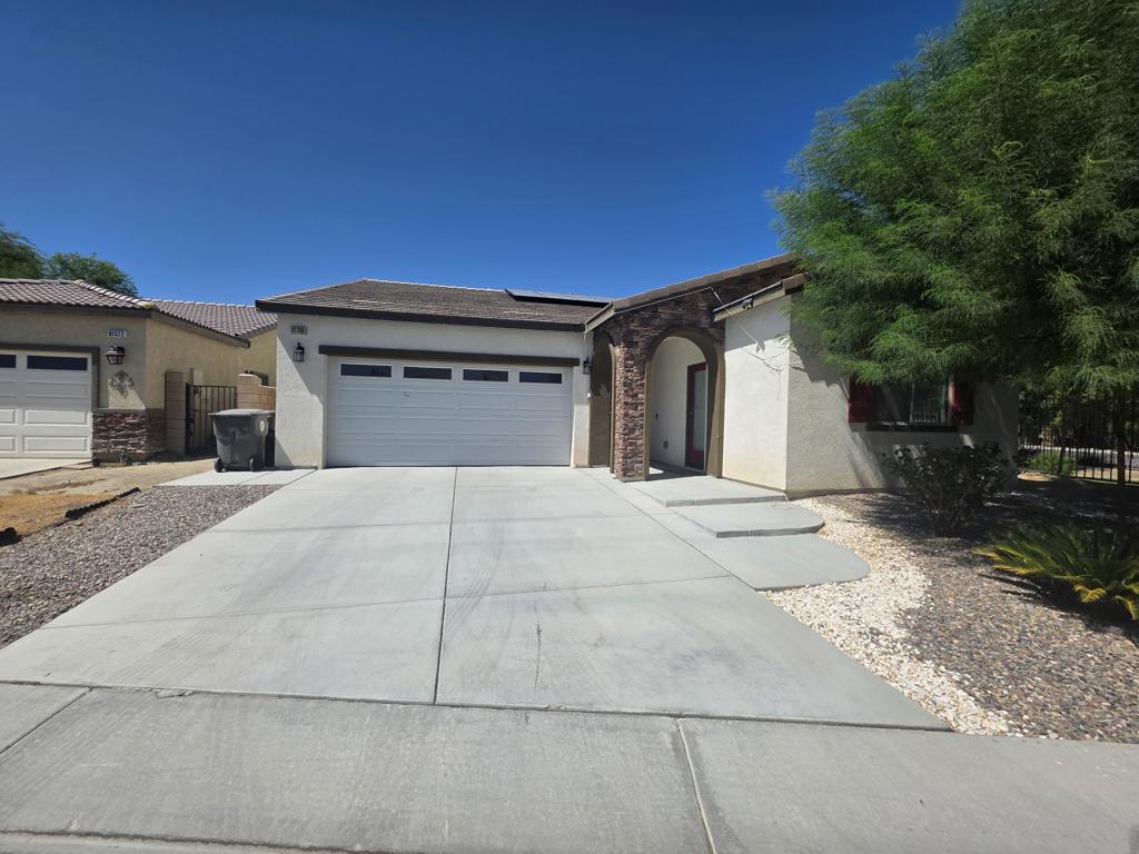 Modern 4-Bedroom Home in the Gated Community of Bel CieloWelcome to 81380 Van Gogh Court, a beautifully maintained single-story home tucked away in the highly desirable gated community of Bel Cielo in Indio. Built in 2020, this modern 4-bedroom, 3-bath residence offers 1,880 sq ft of bright, open-concept living space designed for comfort and style.Step inside to discover custom plantation shutters, stylish flooring, high ceilings, and an abundance of natural light. The heart of the home is a chef's kitchen equipped with stainless steel appliances, ample cabinetry, and an expansive island--perfect for everyday living and entertaining. Additional highlights include a dedicated laundry room with washer & dryer, owned solar, and an intuitive floor plan that maximizes space and flow.Conveniently located near top-rated schools, shopping, dining, and easy freeway access--this home truly checks all the boxes.Don't miss your opportunity--schedule your private tour today!