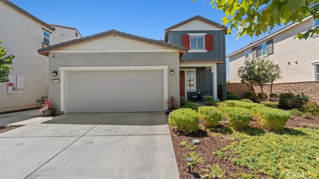 Welcome to this beautifully upgraded home in the highly desirable Heritage Lake community. Built in 2021, this 3 bedroom, 2.5 bath residence offers a bright, open-concept floor plan designed for modern living.
The main level features a spacious living and dining area that flows into a contemporary kitchen with stainless steel appliances, custom cabinetry, and a center island perfect for gatherings and daily life. Upstairs, the primary suite offers a private retreat with a large walk-in closet, dual-sink vanity, and abundant natural light.
This home has been meticulously maintained with thoughtful updates throughout, ensuring a true move-in ready experience
Step outside and enjoy a clean, peaceful yard designed for low-maintenance living. Front Porch, take in beautiful mountain views, creating a serene backdrop for relaxation.
Located in the welcoming area residents enjoy resort-style amenities including a private lake, clubhouse, walking trails, playgrounds, and parks. With a two-car garage, energy-efficient features, and a prime location near schools, shopping, and freeways, this home is the perfect blend of comfort and convenience. Low HOA!!!! Location Highlights : Close to shopping,dining and close freeways. Close to Perris Union HS. Quiet,well kept neighborhood.
Do not miss the oppourtunity to make this your new home. Solar panels, lease must be taken over.