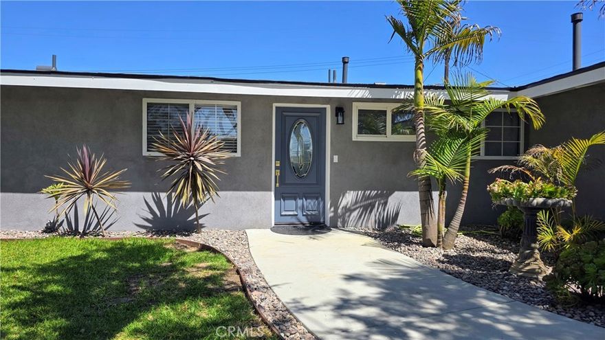 Welcome to 2108 Raleigh, a beautifully remodeled home in the heart of Costa Mesa. The Cul-de-Sac street and large backyard make this 4 bedroom 2 bath single story gem the perfect family home! New copper plumbing, new roof, upgraded electrical wiring and main panel, and new gas line - as well as new drywall, insulation, and energy-efficient LED recessed lighting throughout. The kitchen is open-concept with white cabinetry, quartz countertops, and a farmhouse style sink.The new fresh interior and exterior paint and  flooring make the house move in ready! The living room is enhanced by a cathedral ceiling, and the backyard has new hardscape creating a beautifully updated outdoor area. This Unfurnished home is ready for you to make it your own.