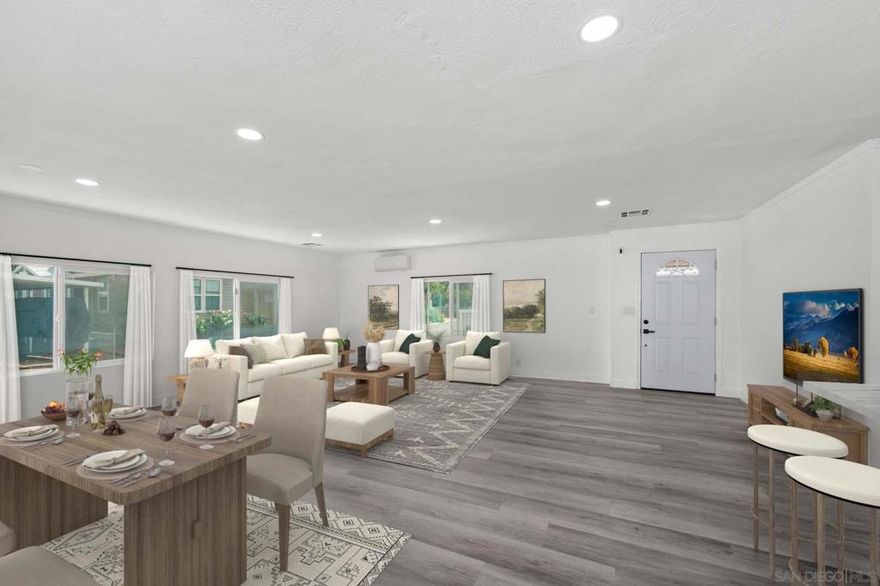 Welcome to a Completely Remodeled home in the desirable ALL AGE community of Rancho Laguna Estates. Home Features 3 bedrooms, 2 Full bathrooms 1440 sqft with spacious open concept living room. Home has been Completely remodeled with no expense spared! NEW Roof, New split AC unit, NEW water heater, New Drywall texture throughout, New double pane windows, New Walk-in tile showers in both bathrooms, New plumbing fixtures, New vanities and toilets, New kitchen cabinets and island with quartz countertop and Stainless steel appliances, New LVP flooring and baseboard, New closet doors, New ceiling lights and fans and electric outlets, freshly painted interior and exterior, New exterior carpet, most of the vinyl siding has been replaced. and large laundry room. Community features a pool, hot tub, and club house. This home is centrally located near parks, shopping centers, restaurants, and freeways!