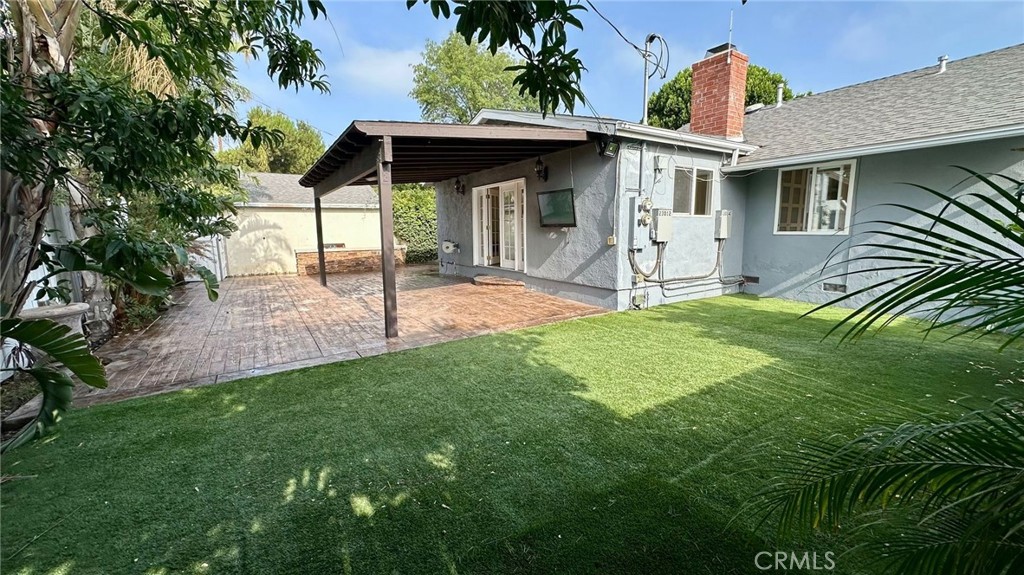 Welcome to this beautifully remodeled home located in an award-winning school district, featuring 4 spacious bedrooms and 2 updated bathrooms. The open floor-plan highlights a brand-new kitchen with modern finishes, freshly painted interiors, hardwood floors, recessed lighting, and recessed solar tubes that fill the home with natural light. Additional upgrades include dual pane windows, a new HVAC system, and tastefully renovated bathrooms. The low-maintenance front and backyard are designed for easy living, with the backyard serving as a private retreat complete with a pergola, built-in BBQ, and extra storage. A carport provides convenient parking, and small pets are welcome with a deposit. The property is ideally located near Welby, Hale, and El Camino schools, while a second unit at the front of the lot is rented separately, ensuring complete privacy as tenants do not use the backyard.