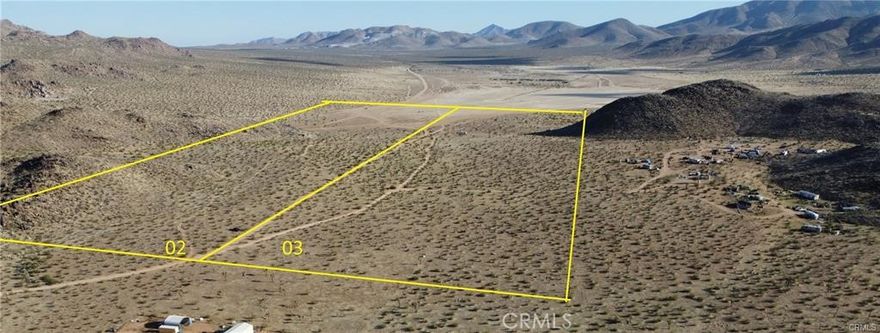 **Incredible Opportunity to Own this Ideal 40-Acre Parcel in the Highly Desired Thunderbird Ranches of Apple Valley + An Adjacent 40-Acre Parcel is Also Available, Offering a Rare Chance to Secure 80 Contiguous Acres! Surrounded by Open Desert Beauty, Near Holiday Ranch Airport!  this Expansive 40 Acre Lot offers Endless Potential - Whether you're Looking to Build your Dream Home, Create a Weekend Escape, Buy and Hold, Develop, or Enjoy Off-Road Adventures. An Ideal Investment Opportunity to Own This LARGE Parcel + An Adjacent 40-Acre Parcel is Also Available, Offering a Rare Chance to Secure 80 Contiguous Acres! APN# 0464-01-102-0000**& Adjacent Parcel 0464-01-103-0000 *These properties CAN be Subdivided*Large property with subdivision potential. Can be divided into 16 parcels of 2.5 acres with 1 house and 2 ADUs each, or 8 parcels of 5 acres with 1 house and 3 ADUs each.
From CA-18 E, Turn Left onto Corwin Rd. Turn right onto Waalew Rd. Right onto Joshua Rd, Continue to Cahuilla Rd then Turn Left. Continue to Soledad Rd Turn Left. Continue past Huasna then Property is at the Fork off Fairview Valley Rd Between Huasna Rd & Papago Rd