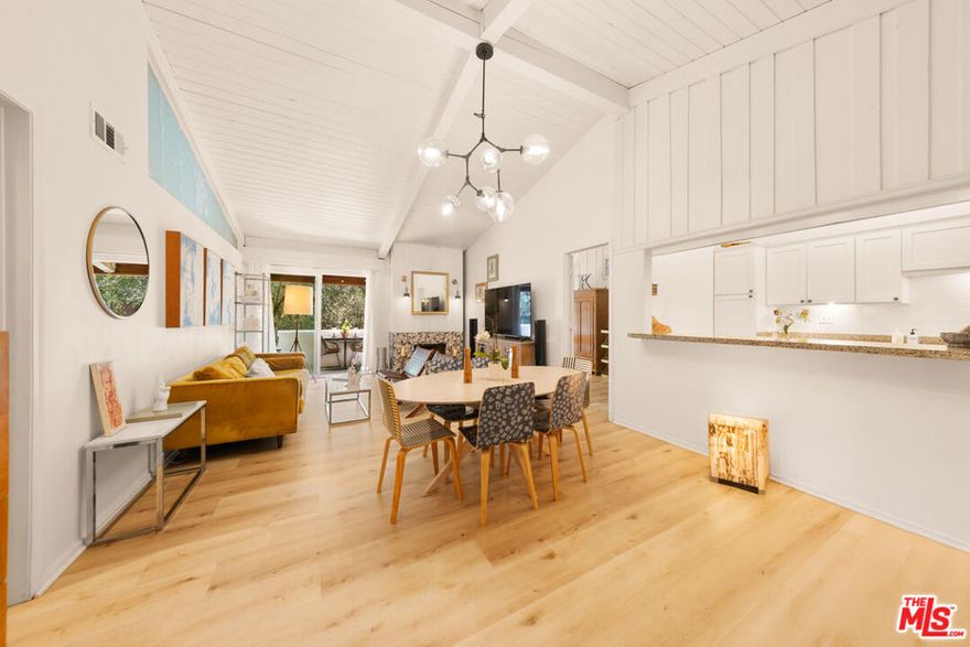 Welcome to this bright and peaceful top-floor corner condo in Culver City! This spacious 3-bedroom home plus den, features a large master suite with two closets, a walk-in closet, and an ensuite bathroom with dual sinks. New beautiful Acoustic Luxury Vinyl flooring in the living room/kitchen/hall area. The vaulted ceilings and new double-paned windows bring in natural light while keeping things quiet and cozy. You'll love the convenient location walking distance to Trader Joe's, Westfield Mall, great restaurants, and just 10 minutes from the beach! The community offers amazing amenities: 3 heated pools, 2 spas, gym, sauna, club house, tennis court, playground, and 24-hour security. HOA covers water, gas, trash, sewer, internet and insurance so you can enjoy stress-free living. Located in the top-rated Culver City school district with easy access to the 405 and 90 freeways. Don't miss this opportunity  schedule a viewing today!