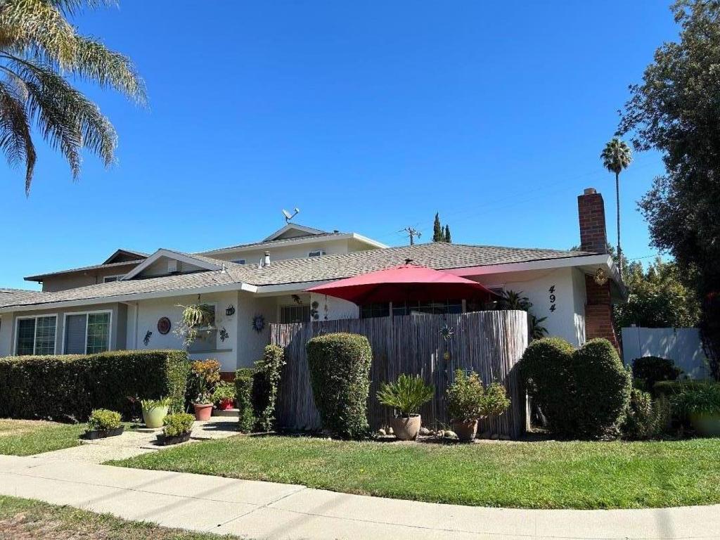Highly coveted CUPERTINO HIGH with the CUPERTINO ELEMENTARY school district is a real bonus with a San Jose address. Double pane windows make each unit quiet. Go inside (by appointment) to listen for yourself. Unit # 1 would make a very desirable home for the new owner, or a tenant who wants extra space, with its 3 bedrooms and 2 bathrooms, and Cupertino schools. Close to Apple, Shopping, and Restaurants. Generally quick access to San Jose Mineta International Airport. (Google maps says the trip is typically 12 to 18 minutes.) Tastefully remodeled kitchens. Long term tenants. Easy access to freeways. 6 parking spaces with automatic garage doors. Do not enter property or contact tenants. LUCKY NEWS for you: Available, again, after selling in 12 days. Original buyer could not wait for new permits for the remodeled kitchens.