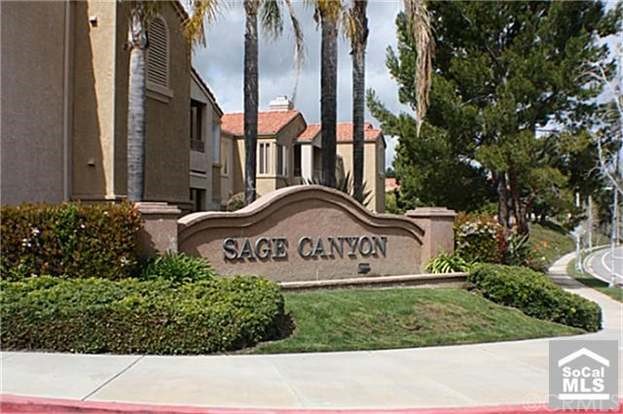 This cozy charmer has everything you need. Located in the meticulously manicured Sage Canyon Complex in Sierra Del Oro area within a few miles away from Orange County. Freeway close and surrounded by lush landscapes and scenic views, this wonderful one bedroom, one bath boasts a cute and functional kitchen with stainless steel appliances, granite counter tops, maple cabinets, washer/dryer and ceramic tile floors. Living room access to a relaxing balcony is a joy on those breezy fall afternoons where you can enjoy fantastic hillside views. At the master bedroom there is a nice size walk-in closet and another sliding door that opens into the balcony. The Master bathroom features the same wonderful interior design as the rest of the home with tile floors, maple cabinets, granite counter tops and new paint. Community amenities include large pool, spa, fitness center and club House. In addition to all the above features the condo comes with a wrap around balcony and extra storage. Excellent opportunity to be in the area that you'll truly enjoy. Future tenant get one parking spot.