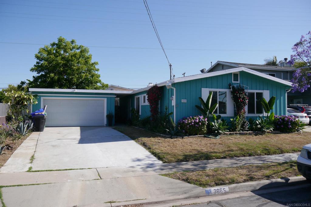 Great Opportunity for a first time home buyer to build their own sweat equity or an investor. First time on the market for this one family home for over 65 years. Bring your own imagination to this blank canvas and make it the home you can envision. Great central location in North Clairemont on the West end of Conrad Ave. and just a short block away from Gershwin Park. Home does have dual pane windows and sliding glass door. Bathrooms are spacious with lots of potential. Kitchen opens up into the dining area and living room. Relax in the backyard under the covered patio and practice your golf putting. Good size backyard has many possibilities, like gardening on the upper tiered section, and enjoying the fruit trees too.