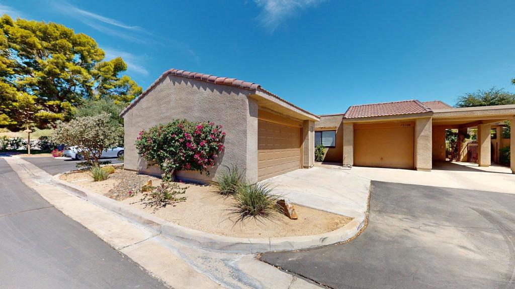 Opportunity knocks in Palm Desert. This 2-bedroom, 2-bath home is a true handyman special -- ready for a fresh vision and creative upgrades. With great bones and an ideal layout, the home features a large living area, spacious kitchen with breakfast bar, and a desirable split-bedroom floorplan offering functional flow and flexibility.The primary suite includes direct access to the backyard, dual closets, and an en-suite bath. An additional bedrooms and a second full bathroom provide plenty of room for guests, family, or home office needs.The attached 2-car garage and interior laundry room add convenience to the layout.Located in a well-established Palm Desert neighborhood, close to golf courses, dining, shopping, and freeway access -- this is a rare chance to own a Sommerset Condo at this price point. Sold as-is -- bring your tools, your imagination, and make this one your own.