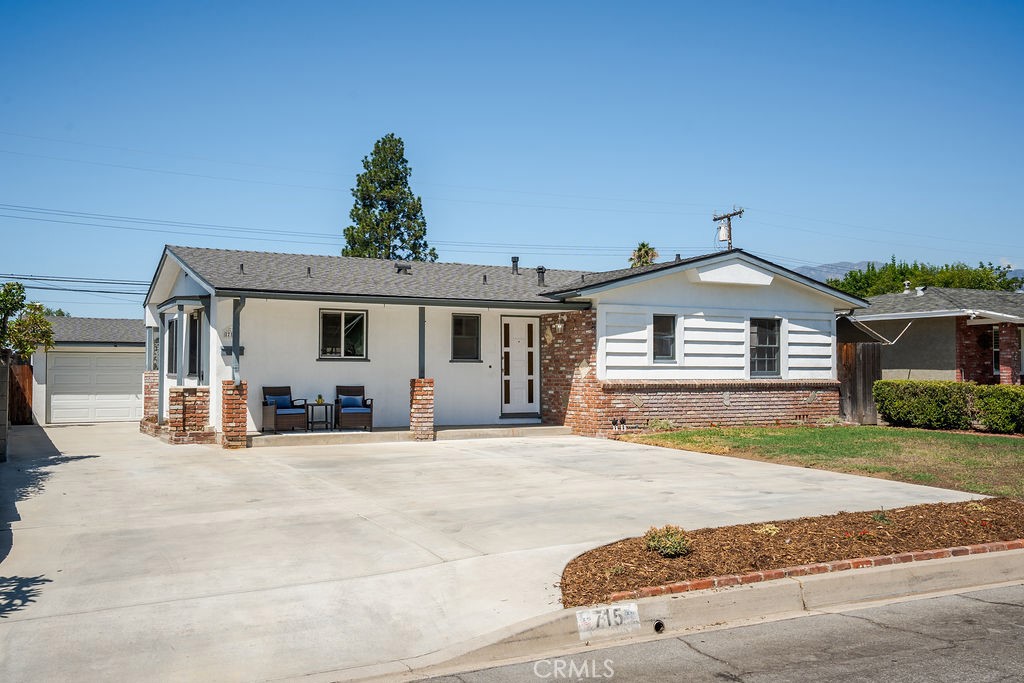 This 3-bedroom, 2-bathroom home in the Glendora Unified School District features an open floor plan with an updated kitchen, including granite
countertops, stainless steel appliances, and recessed lighting. The kitchen is open to a formal dining area, breakfast bar, and living room with views of the backyard. The property has newly painted interiors, newer vinyl laminate floors in the living room, and hardwood floors throughout. It offers the
comfort of central air conditioning, a whole house fan, a water softener, and a newer roof. Enjoy mountain views from the front porch and a large private
backyard. The property includes a 2-car garage and ample driveway parking.