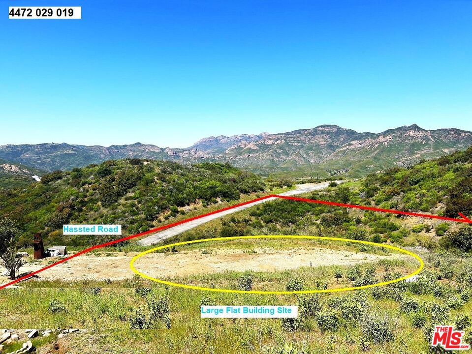 3 Malibu Lots - 9 Acres Total For Sale for $450,000 or buy individual 2 and 3 acre lots from $125k to $195k. All lots have flat building sites with access directly off paved Hassted Road . Beautiful Views of Boney Ridge Mountain and green meadows. These are the lowest prices lots with easy access off paved roads. All lots will need a water well and private septic system like all homes and lots on this street. There is tremendous potential to build three homes and have tremendous profits with homes on this street and within 1/8 mile are all selling from $3m to $5m or just buy one lot and build your Malibu Country Home. Parcel Numbers - 4472 029 019 - 2.84 acres , 4472 029 012 - 2.49 acres , 4472 029 017 -3.69 acres . See detailed aerial maps in photo section to find properties . There are no reports or studies for these lots. Best Lower Priced Land Buy in Malibu!