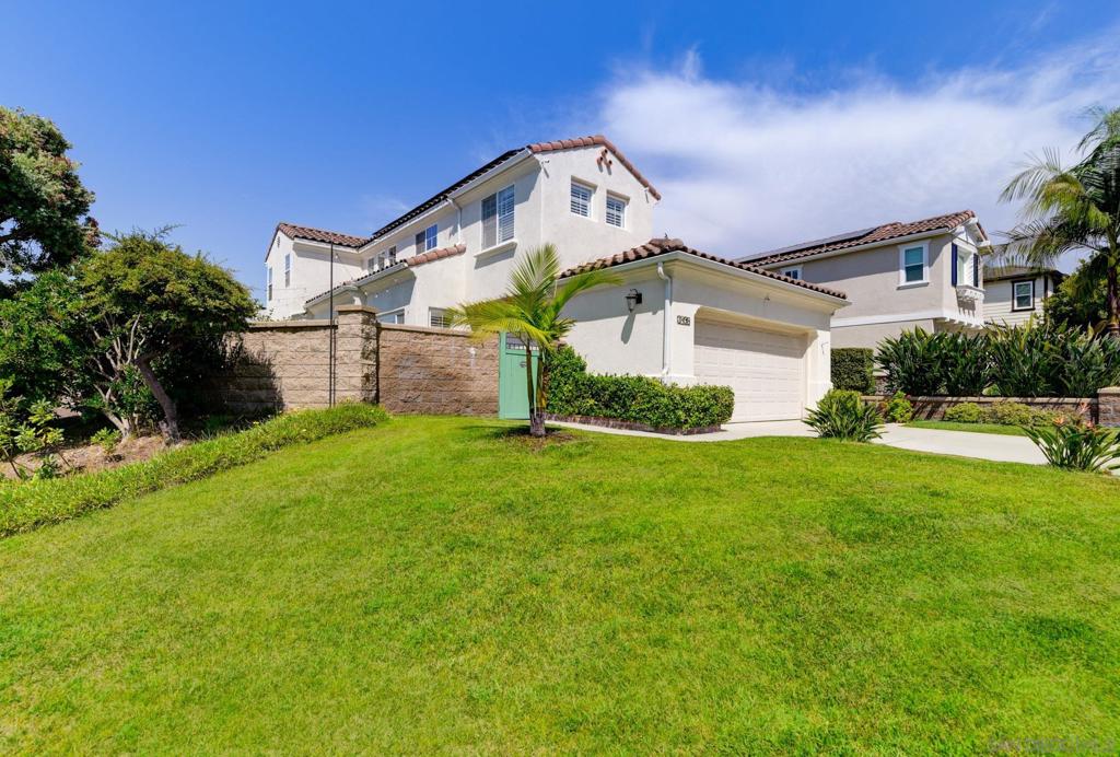 Welcome to 3498 Harwich Drive, located in Carlsbad’s coveted Calavera Hills community. This home is a true entertainer’s paradise, with heated saltwater pool and jacuzzi controlled by Pentair mobile app, an outdoor kitchen with Turbo BBQ and bar seating with overhead patio cover. Chic folding glass doors off the rear of the home allow for seamless indoor-outdoor living flow from the great room directly into the backyard oasis. A separate gated courtyard off the side of the house offers a wood-burning fire pit and low maintenance turf lawn, the perfect space to relax with family and friends while taking in the breathtaking sunsets. Experience sustainability at its finest with fully paid Solar panels by ENPHASE. This home is located on a premium corner lot, elevated above neighboring lots to the North with no neighbor located to the West, providing optimal privacy and seclusion. Enjoy life near the beach with ideal year-round climate and a soothing coastal breeze that can be felt throughout the home. For those hotter summer days or cooler winter evenings, enjoy central heating and air conditioning. This house offers a spacious layout, with three bedrooms, and a bonus room located on the first floor of the home, perfect for an in-home office, or could be converted into a fourth bedroom. Located in a prime location to enjoy all Carlsbad has to offer, close to the world-famous Carlsbad Flower Fields, Legoland, beaches and shopping. Within walking distance to Calavera Hills Elementary, Calavera Hills Middle School, and Sage Creek High School. This rare property truly has it all. The primary bedroom ensuite offers a newly renovated walk-in glass enclosed shower with stylish tiles, and a freestanding soaking tub. The upstairs hallway bathroom also features a newly upgraded shower with gorgeous mosaic tiles and a sliding glass enclosure. Laundry has never been more convenient with an in-home second-floor laundry room. The chef’s kitchen has wood cabinetry, stainless-steel appliances, quartz countertops and a peninsula for barstool seating. Enjoy a comfortable living room with a cozy fireplace and built-in cabinetry for extra storage. This house is conveniently adjacent to the Lake Calavera Hiking and Biking Trails and the Calavera Hills Community Park. This neighborhood offers residents with the added perk of Boat and RV parking for a low monthly fee, waitlist for availability may apply due to limited space. All this and low monthly HOA dues too.