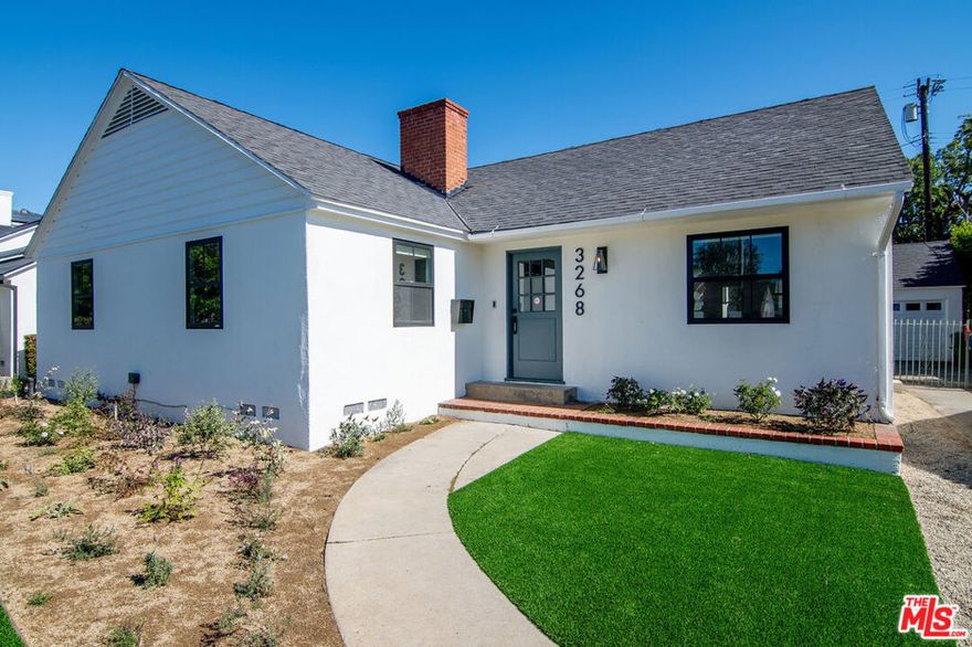 Completely renovated from top to bottom, this gorgeous 4-bedroom, 3-bathroom home is nestled in the in-demand Westdale Trousdale area of Mar Vista. Ready for its first occupants, this professionally designed home features bespoke finishes and a bright, spacious open floor plan designed for modern living and quintessential California indoor-outdoor lifestyle. The heart of the home is the gourmet kitchen, equipped with a massive island, brand-new stainless steel appliances, abundant storage, and a cozy breakfast nook with views of the main living areas. The living and dining spaces effortlessly blend with the outdoors, featuring a charming fireplace, elegant wood floors, and raised ceilings. With three generously sized secondary bedrooms, two sharing a luxurious hall bath, and the third with its own private en-suite, there's room for everyone. The large primary suite boasts a luxe en-suite bathroom with a double vanity and oversized shower, and French doors opening directly to the beautifully landscaped backyard. Step outside into your private retreat: a large, turfed yard, fully fenced for privacy, and perfect for outdoor dining, entertaining, or simply relaxing. Additional perks include central heating and air conditioning, washer and dryer hookups, charming curb appeal, and a detached two-car garage. Located within the boundaries of the coveted Mar Vista Elementary School district and just moments from Mar Vista Park, the Farmer's Market, The Hive, Yama, and more, this home offers the perfect blend of luxury, convenience, and fun.