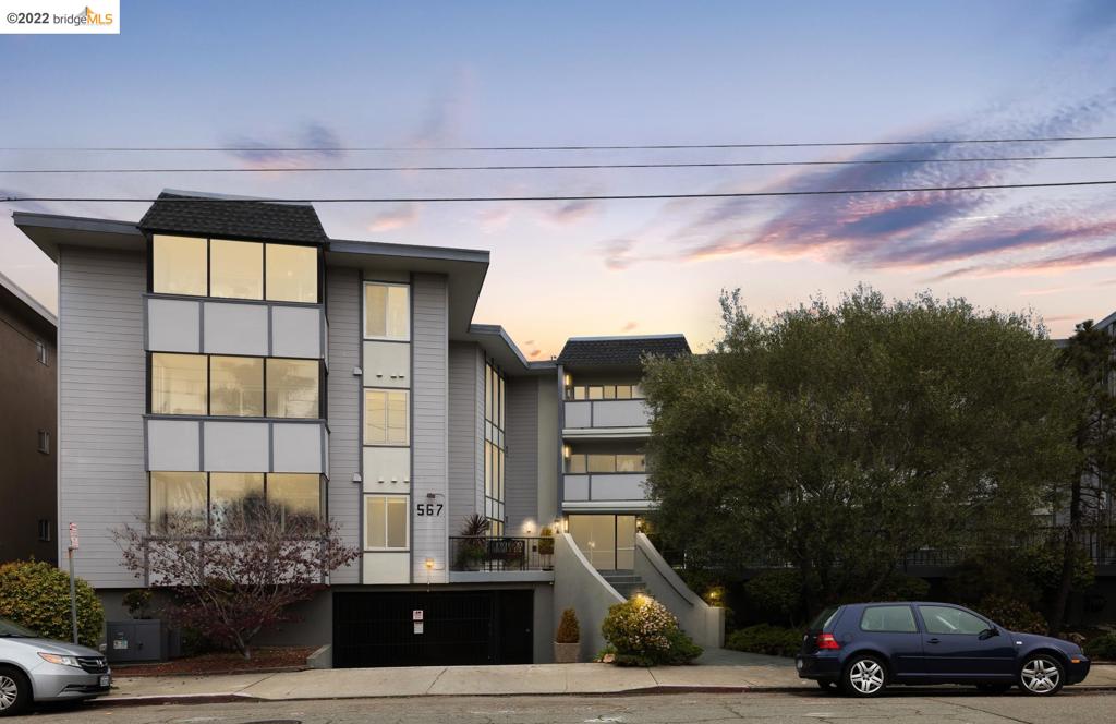 Light, bright, and located in one of Oakland’s most sought-after neighborhoods with all the hip and happening bars, restaurants, and shops on and near Piedmont Avenue, Grand Avenue, Lakeshore, and uptown. This beautiful, sunny end-unit 2 bedroom, 2 bath condo lives large. Highlights include laminate flooring in living and dining, fresh carpet in the bedrooms, gas fireplace, enclosed porch, secured parking, and desirable commute location with Transbay bus and rideshare a block away. The layout has flexibility with an enclosed porch off the living room that could serve as an office, workout room, or as an extension of the living/dining rooms. The primary bedroom has a walk-thru closet with 2 mirrored doors. The primary bathroom has extra storage between the two sinks. Freshly painted and ready to move in. Conveniently close to the enchanting Morcom Rose Garden and minutes from Lake Merritt makes being in nature a breeze.