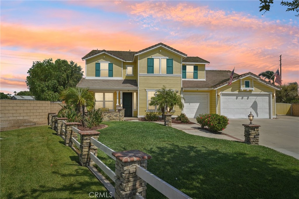 Saddle Up for Country Living in Horsetown USA!
Welcome to your dream home in Remington Estates in Norco, where wide open spaces meet modern elegance! Nestled at the end of a peaceful cul-de-sac on a generous .78 flat acre lot, this 5-bedroom (potential 6), 4-bathroom residence offers the ultimate blend of rustic charm and next-generation comfort.
As you enter, you’ll be greeted by a classic formal living room and a warm formal dining room—perfect for family gatherings and holiday feasts. The entire interior has been freshly repainted and boasts brand-new luxury vinyl plank flooring throughout, offering durability and style.
The heart of the home is a stunning, fully remodeled kitchen featuring gleaming stainless steel appliances, a stylish farmhouse sink, and ample counter space to cook up a feast after a long trail ride.
Two Primary Suites for True Western Hospitality Perfect for multi-generational living, the home features a full primary suite downstairs with a walk-in closet and private access to the backyard—ideal for guests or extended family. Upstairs, a second spacious primary suite awaits, also with a walk-in closet, along with three additional bedrooms and a flexible space that could easily serve as a Den, office, or home gym.
Step out back and imagine the possibilities: the flat, cleared backyard is ready for you to create your dream horse setup, add a sparkling pool, or both! With plenty of space and easy access, the sky’s the limit.
Why You'll Love It Here... Located in Norco – Horsetown USA, where horses are more than welcome. Cul-de-sac location for peace and privacy. Minutes to shopping, an animal hospital, Starbucks, restaurants and the 91, 60 & 15 fwy. Spacious lot with endless potential for equestrian living or custom outdoor amenities. Modern upgrades inside, Western charm outside
Don't miss your chance to own a piece of paradise in one of Southern California’s most unique and sought-after equestrian communities. Grab the reins and make this Norco gem yours today!