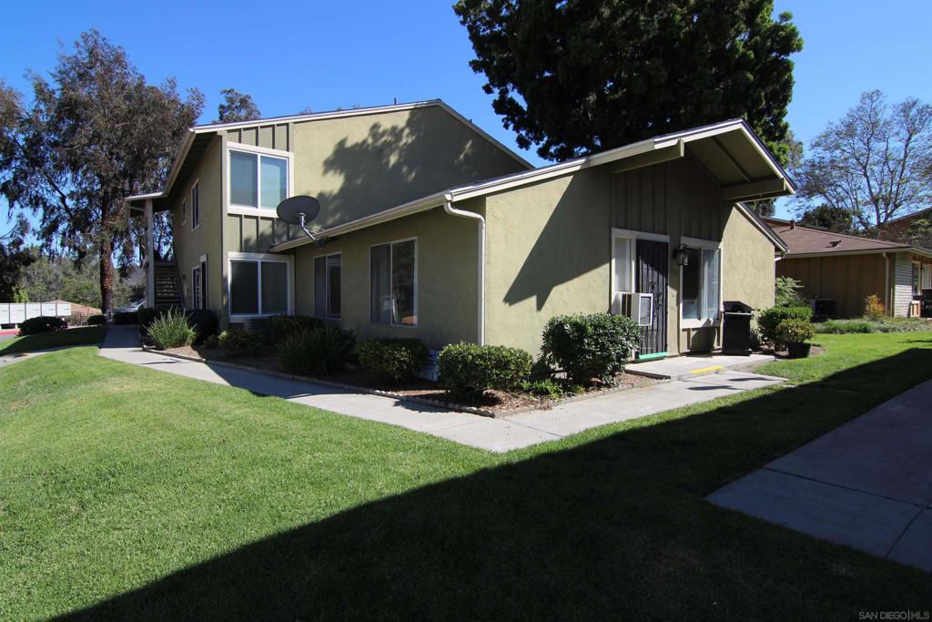 Wow! Hurry On This One! None Like It On The Market Today! Rarely Offered Single Story "Cottage" With Nobody Above Or Below You! Great Location In Complex! Beautiful Grassy Front Yard Area! Westerly Facing Unit! Light & Bright! Nicely Maintained! Ceramic Tile Flooring Throughout! Freshly Painted Interior! Remodeled Kitchen! Lots Of Cabinets & Counter Space! Upgraded LG ThinQ Range/Oven & Dishwasher! Samsung Microwave Oven! Refrigerator Conveys! Retextured Ceilings Throughout! Lighted Ceiling Fans In Living Room & Both Bedrooms! Window AC Unit In Living Room! Central Heating! Common Laundry In Shared 2 Car Garage! Garage Door Opener! Community Pool! HOA Dues Include Water, Sewer, Trash! VA Buyers Are Welcome Here! Walk To Poway Unified Schools! Close To Freeways, Shopping, Entertainment, Nightlife, Fine Dining And Bus LInes! 2 Pets OK Here Without Height Or Weight Restrictions! Wow!