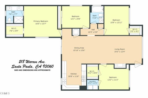 Tiny photo for 218 Warren Avenue, Santa Paula, CA 93060 (MLS # V1-38803)