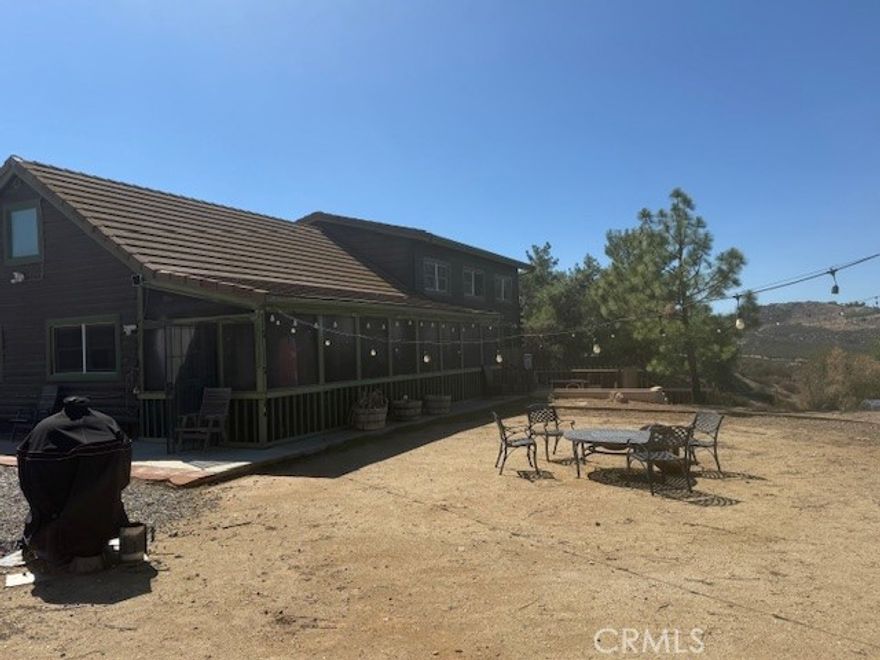 **** Bring your family, friends and neighbors to see this BEAUTIFUL, STUNNING, ELEGANT home on 446,490/10+ acres overlooking the city, (BREATHTAKING) This Lifetime opportunity resides in the charming community of Sycamore Springs Ranch. If you love to farm, ride horses, have animals, outdoor toys, a nursery or just relax, THIS IS THE HOME FOR YOU. If that's not good enough, you can even have your own get away retreat on this stunning property. HORSE lovers and ranchers, we have the spot for you with the entire property fenced off and a 80'x160' arena for all the horse goals you deserve. In addition, to a (18' x 36') shed row, an (18' x 18') covered bay, (18' x 18') stalls, and an (18' x 36') pen



Come see this 3 bedroom, 3 bathroom, 2,244 SQ FT impeccable log vaulted ceilings, beautiful tile flooring with a granite kitchen for entertaining, (2 car) garage converted into a basement that can be used for a weight room or game room. IF THAT'S NOT GOOD ENOUGH, you can add an (ADU) for your family and or a large shop for pleasure of business. The main floor includes a guest bedroom, a guest bathroom with tub/shower, and a primary suite complete with a walk-in shower. The top floor features a large loft that doubles as a second primary suite, with a private bathroom and is plumbed for a kitchenette overlooking the property. If you have ever DREAM TO OWN your own piece of heaven, this is definitely the property for you in the affluent neighborhood of Sycamore Springs Ranch. Lastly, you're 10 mins from the Temecula Wineries and less than 30 mins from Pechanga casino and Old town Temecula without paying top dollar. 



YOU MUST SEE TO BELIEVE........................LET THIS BE YOUR DREAM HOME..................
