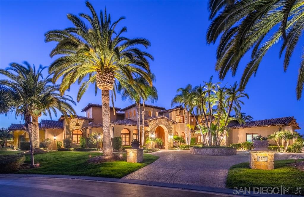 Spanning almost 12,000 square feet on the premier, panoramic ocean view lot in the prestigious Rancho Pacifica gated community, this exquisite estate offers the best of indoor/outdoor living year-round in San Diego, America’s Finest City! From sunrise to sunset, enjoy breathtaking 240-degree views of the San Dieguito Valley from the majestic mountains in the east to the Pacific Ocean in the west. With multiple covered patios, a tranquil pool with beach entry and waterfalls, expansive manicured grounds with a cozy fire pit, and a great room featuring soaring wood beam ceilings & vanishing glass doors that open up to the pool and patio, this residence offers endless options for entertaining family and friends, dining al fresco, or just simply taking time to relax and unwind against an awe-inspiring backdrop. Upon entry, the beautiful foyer opens to the stunning living and dining room with floor-to-ceiling windows that frame picturesque views. A warm & open gourmet kitchen has Sub-Zero and Viking appliances, ample counter space, custom cabinets, and a bright breakfast area as well as a large walk-in pantry with a second Sub-Zero refrigerator. The thoughtful floor plan includes seven spacious bedrooms, four on the main level, including the master retreat with two walk-in closets and an elegant bathroom sanctuary. This residence also boasts a state-of-the-art theatre, wood paneled library / office, entertainment room complete with billiard table, impressive bar & custom wine cellar, and a spacious six car garage with separate storage / workroom. Adorned with impeccable features throughout, this refined residence includes travertine & wood flooring, stately fireplaces, deep crown moldings, coffered & wood beam ceilings, and a grand, iron scrolled stairway. This spectacular estate is timeless in its design and the sense of warmth & comfort it provides. With unparalleled privacy and endless views, this residence allows you to fully enjoy all of the beauty that is San Diego. The Rancho Pacifica community covers approximately 400 acres, with almost half permanently designated as open space. Residents enjoy rolling hills, well maintained streets with mature trees, and the peace of mind living in a gated community with 24-hour security. Rancho Pacifica is centrally located within minutes of several of San Diego's best beaches, country clubs, equestrian centers, hiking trails, and schools as well as the shops & restaurants of Del Mar, Solana Beach, and Rancho Santa Fe. Equipment: Dryer,Garage Door Opener,Pool/Spa/Equipment, Range/Oven, Washer Other Fees: 0 Sewer: Sewer Connected Topography: LL